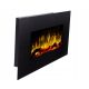 Električni kamin brez funkcije gretja Albion 36 LED, črna barva, dimenzije 90 x 45 x 14 cm