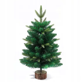   UMETNO BOŽIČNO DREVO, NARAVNA SMREKA 60 CM PE KOT ŽIVA, DEBELA, LEPA na deblu