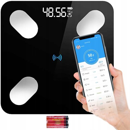 Pametna digitalna kopalniška tehtnica z Bluetoothom, do 180 kg