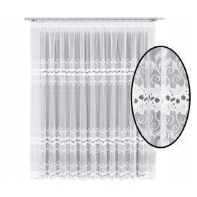 Bela žakard zavesa 230x600cm BT648107 ZAVESA