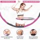  Sport24 Weighted Gym Hula Hoop za fitnes vaje 72-95 cm učvrstitev