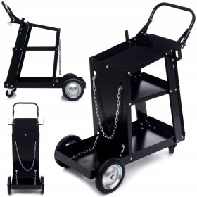 VARILNI VOZIČEK ZA VARILNE APARATE S POLICO ZA JEKLENKE