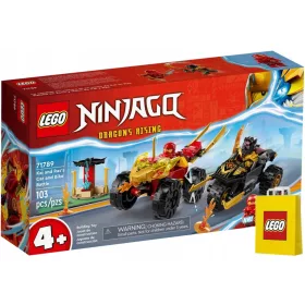   LEGO NINJAGO Kai in Ras v dvoboju med avtomobilom in kolesom 71789 + LEGO papirnata vrečka