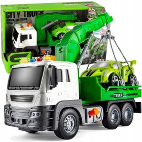   Avtomobilski Vlečni Tovornjak s Pomočjo na Cesti in Zvokom Luči - Interaktivna Igrača s Tovornjakom