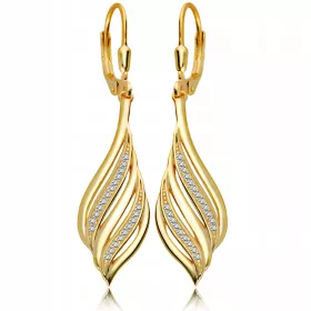  Uhani Euforia 925 4,5 cm, pozlačeno srebro