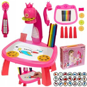   Projektor za risanje za otroke Luxma YM6886 + SENZORIČNA IGRAČA ZA OTROKE PUSH BUBBLE POP IT ANTISTRES