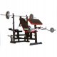 Velika Multi Gym Vadbena Klop z Nastavljivim Modlitvenikom