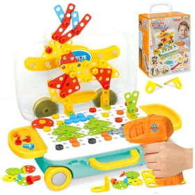   USTVARJALNA KONSTRUKCIJA Z IZVIJAČEM V KOVČKU 258 ELEMENTOV