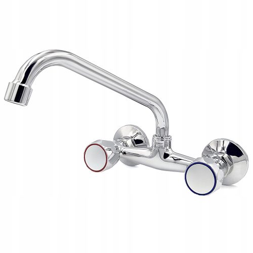 Srebrna stenska kuhinjska armatura Steinmedia Aqua Sanitary