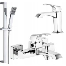 Stenska armatura za kad in tuš Valvex Antiga krom + dodatki