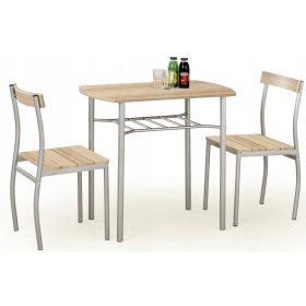 Halmar Lance komplet mize z 2 stoloma 50x82 cm sonoma hrast