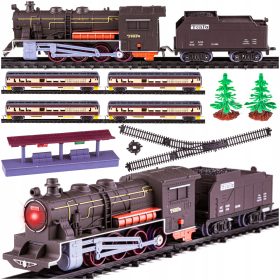 Električna vlak Lokomotiva Set z Vagoni in Peronom 325 cm