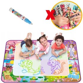   VODNA PODLOGA ZA SLIKANJE Z VODO ZA OTROKE XXL 100X80 CM + PISALO