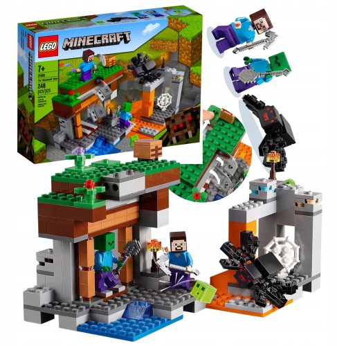 LEGO Minecraft Opuszczona Kopalnica z Pajkom