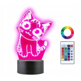 Kameleon nočna svetilka, modri odtenki