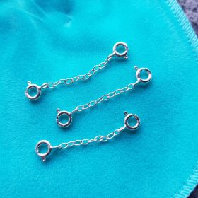 Varnostna srebrna verižica za uro in zapestnice