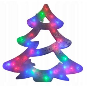 Lučke za okno - Večbarvna LED božična jelka