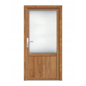 Vrata zunanja PVC ZLATO HRAS NA VOLJO 100 x 210 cm