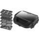 Toaster ETA Sorento Plus 6v1 za vaflje in grill 900W Črna Inox