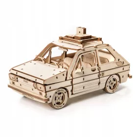   Lesena sestavljanka Little Story 3D model DIY - Fiat 126P Maluch