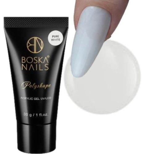 Boska Akryložel Polyshape 30g Čisti Beli Akryložel za Dualne Oblike Bela