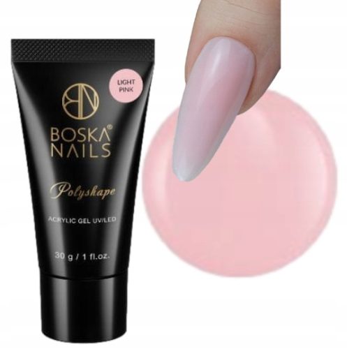 Boska akrilni gel Polyshape 30 g svetlo roza