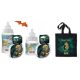 LOVI darilni set JUNGLE VIBES steklenička 120 ml + 240 ml + duda 0-3M 3-6M
