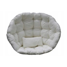   Viseča blazina za vrtno gugalnico, bocianje gnezdo + majhna blazina - ECRU