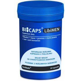   Formeds Bicaps LibiMen: Kompleks za podporo testosterona in plodnosti, 60 kapsul