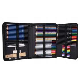 PROFESIONALNI SET ZA RISANJE IN SKICANJE 74 kos