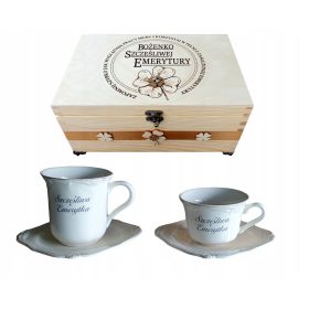 Elegantni darilni set za upokojence s skrinjo