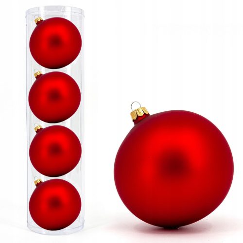Sijajna kroglica za božično drevo 10 cm 4 kos