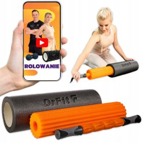   DrFit Roller masažni valjček 3v1 za regeneracijo in rehabilitacijo ø15x45cm