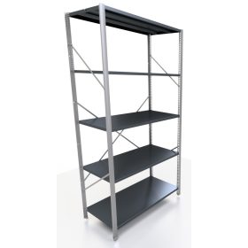 Kovinski regal za skladišče 200 x 95 x 50 cm