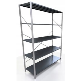 Kovinski regal za skladiščenje 200 x 130 x 50 cm