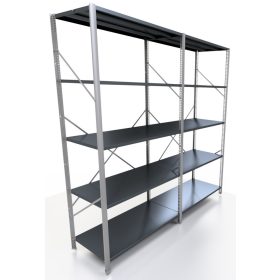 Kovinski regal za skladiščenje 200 x 185 x 50 cm