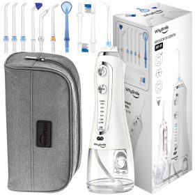   VELIK 300ml brezžični irigator za zobe 5 načinov 9 šob POWER + etui