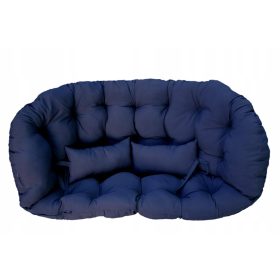 Viseči dvojni gugalnik s črnim blazinjenjem