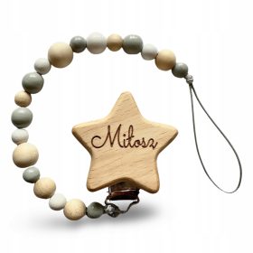   Drevesna zapestnica za dude z imenom, personalizirano gravirano ime