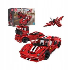   TEHNIČNI KOCKI FERRARI KAMION JET 3V1 KOMPLET IDEALEN ZA DARILA