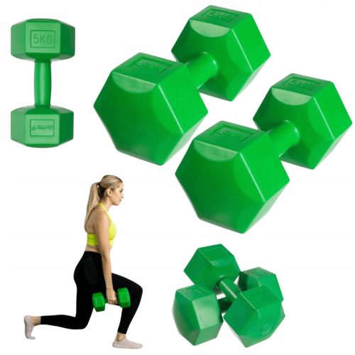 Fiksne bitumenske uteži DrFit 2x 5 kg