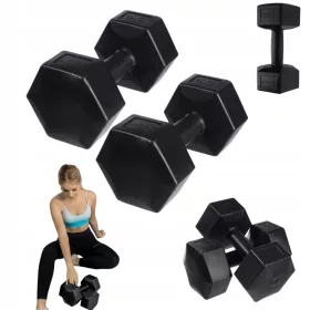   Slovenian Name: Kardio Fitness Pilates Dumbbells Set 2x6 kg, Črne Barve

SEO-Optimized Description: 
DrFit Kardio Fitness Pilates Dumbbells Set je trpežen in kakovosten komplet, ki vsebuje 2 šestkilog