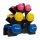 DrFit Slovenija - Set 6 gumiranih uteži s stojalom za fitness, pilates in kardio vadbo