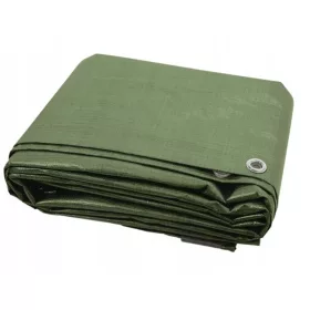 Zelena Pokrivna Ponjava 150g 5m x 6m za Večnamensko Uporabo