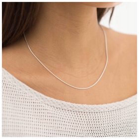    ČUDOVITA SREBRNA VERIGICA ZA VEČERJO 925 VERIŽICA IZ VRV / ČRTA SIJAJNA ITALIJANSKA