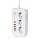 Močan podaljšek s 3 vtičnicami in 4x USB ter 2x USB Type-C