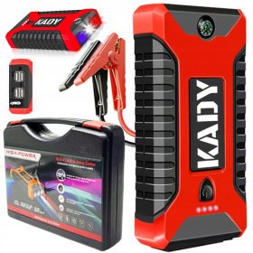 JUMP STARTER BOOSTER POWERBANK KOMPAS KABLI 4 X USB