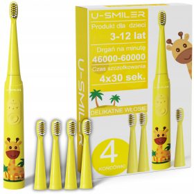 OTROŠKA SONIC ZOBNA ŠČETKA 3 NAČINI 4 USB NASVETI