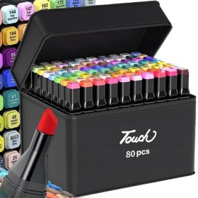   Markerji za risanje z alkoholnimi flomastri DWUSTRANSKI SET 80 kosov