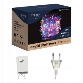 Lampice za novoletno jelko 375LED 50m večbarvna girlanda